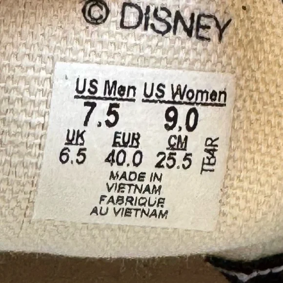 NWOT Unisex Vans x Disney Era Mickey and Friends Sneakers. M 7.5/W 9 - Picture 7 of 7